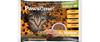 Pawsome Cat Superfood Adult Huhn 4x85g