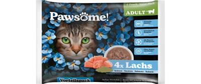Pawsome Cat Superfood Adult Lachs 4x85g