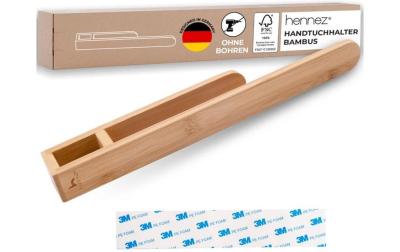 Hennez Handtuchhalter Max Bambus