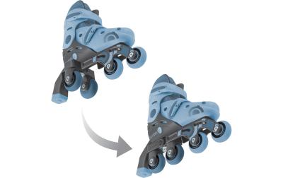 Globber Inline Skate 2 in 1 Aschblau