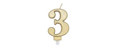 Amscan Kerzen Zahl 3 Sparkling Celebrations