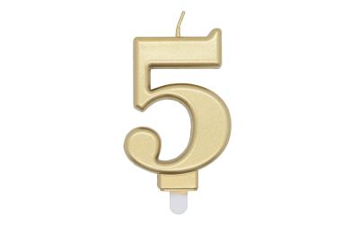 Amscan Kerzen Zahl 5 Sparkling Celebrations