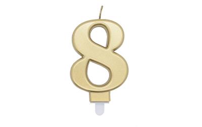 Amscan Kerzen Zahl 8 Sparkling Celebrations