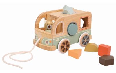 Spielba Nachziehbus Bär