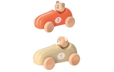 Spielba Rückzugautos Bär und Panda