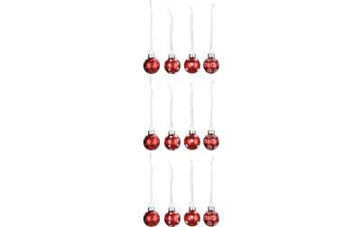 COCON Xmaskugeln rot, Box à 12 Stk.
