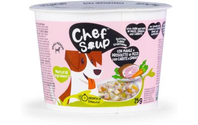 Chef Soup Schwein, Schinken, Spinat
