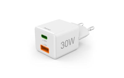 Hama Gan charger USBA USBC 30W