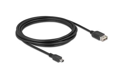 Delock USB2.0 Kabel EASY USB A-MiniB, 3.0m