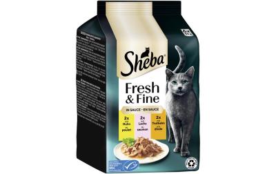 Sheba Fresh&Fine Sauce Huhn, Lachs&Truthahn