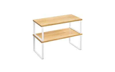 Songmics Regal, 2er Set, Nature-Weiss