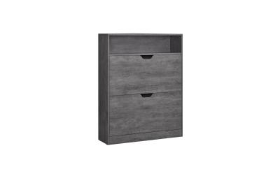 Vasagle Schuhschrank mit 2 Klappen, Grau