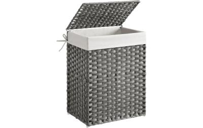 Songmics Wäschekorb Grau