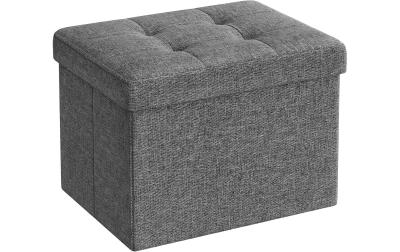 Songmics Truhe zum Sitzen mit Klappdeckel