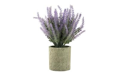 Dekomat Lavendel im Topf 22 cm, grün/lila