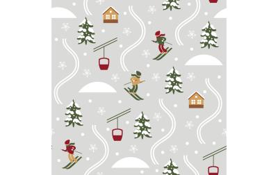 Paper + Design Servietten Ski slope