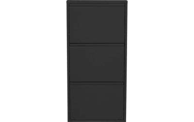 Kare Schuhschrank Caruso 3er, Schwarz
