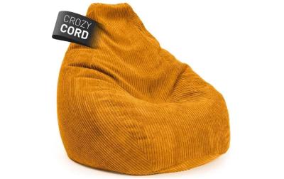 Lumaland Gaming-Sitzsack Cord 350l senfgelb