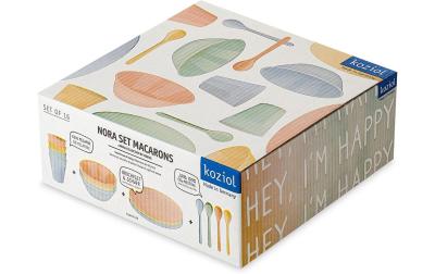 Koziol Geschirrset NORA MACARONS 16er Set