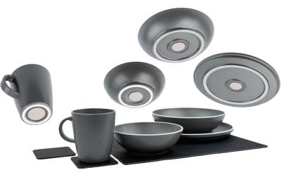 Silwy Kunststoff-Geschirr-Set Dolomit