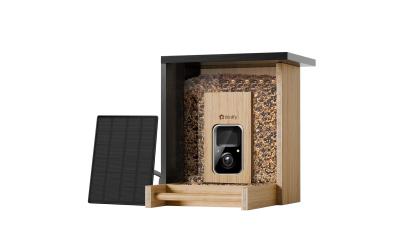 Birdfy Futterspender FSC Bambus Mini Solar