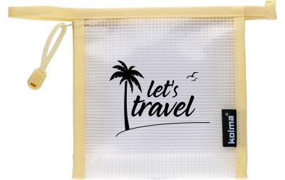 Reissverschlusstasche Mesh Bag crème