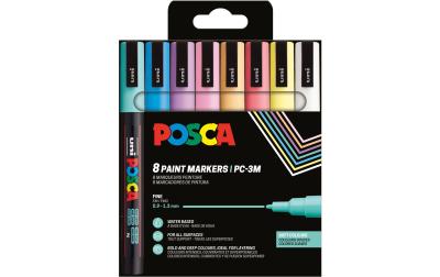 Uni POSCA Marker PC3M SET8 Softcolor