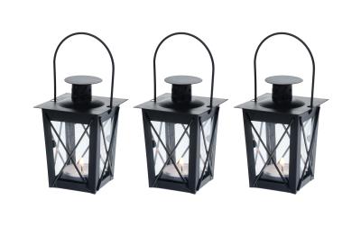 COCON Laternen Mini 3er Set schwarz