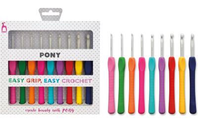Pony Häkelnadel Set Grip