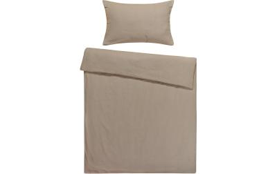 Flair Bettwäsche-Set Seersucker Taupe