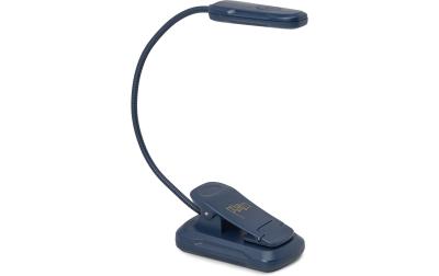 Kikkerland Buchleselampe dunkelblau