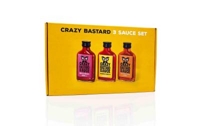 Crazy Bastard Beliebte Hot Saucen 3er-Set