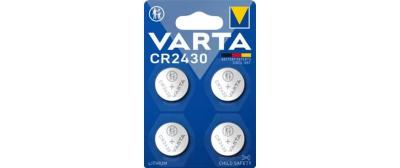 VARTA Knopfzelle CR2430, 3V, 4 Stk.