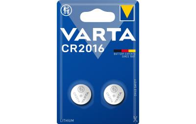 VARTA Knopfzelle CR2016, 3V, 2 Stk