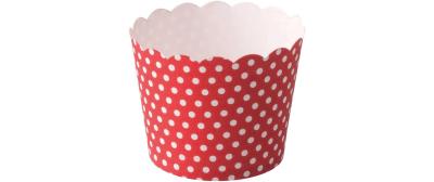 Demmler Eis+Muffinbecher Punkte weiss rot
