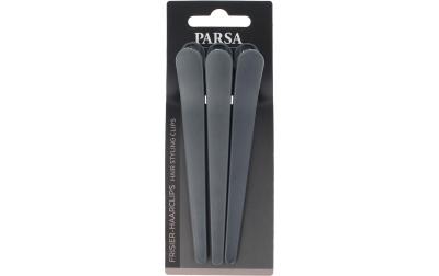 PARSA Frisier-Haarclips, grau