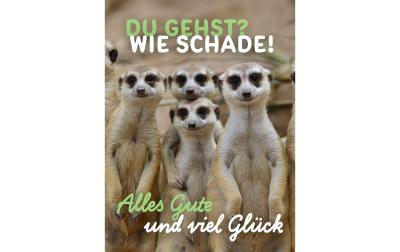 Cart Glückwunschkarte zum Abschied