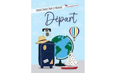 Cart Glückwunschkarte sur adieu