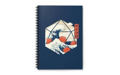 Notizbuch Great wave of Dice