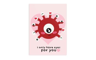 Grusskarte Only Eyes for You