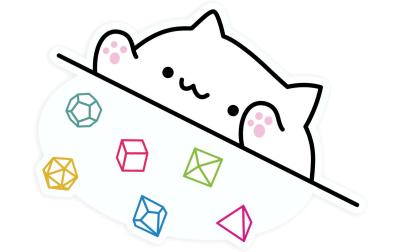 Bongo Dice Cat Sticker