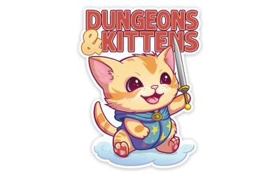 Dungeons & Kittens Sticker