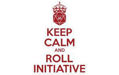Keep calm & Roll Initiative Sticker