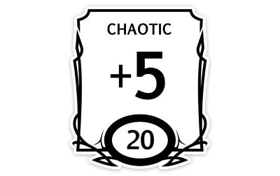 Stat Block Chaotic Sticker