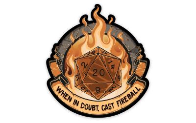 When in Doubt Sticker