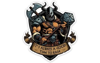 Time to Rage Sticker