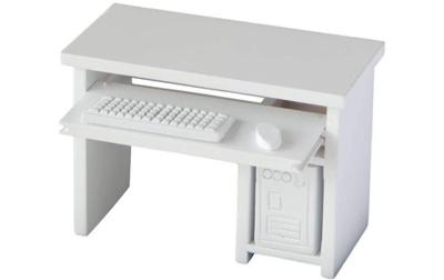 Bottsa Mini-Figur PC-Tisch weiss