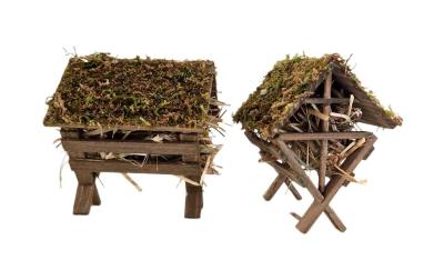 Bottsa Mini-Figur Futterkrippe mit Heu