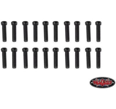 RC4WD Scale Hex Head Bolts M3x12mm Black