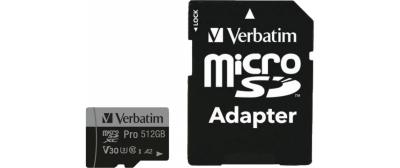Verbatim Card Pro U3 SDXC Card C10 512GB